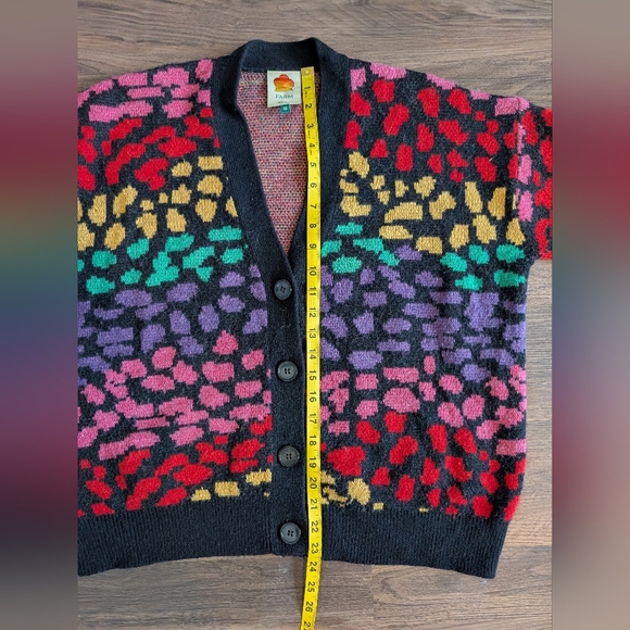 Farm Rio Rainbow Leopard Cardigan - Picture 9 of 11